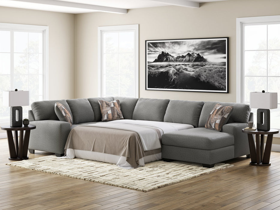 Clarington Sleeper Sectional with Chaise - Furniture 4 Less (Jacksonville, NC)