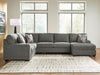 Clarington Sectional with Chaise - Furniture 4 Less (Jacksonville, NC)