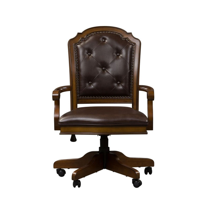 Liberty Amelia Jr Executive Office Chair in Antique Toffee image