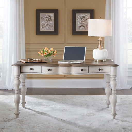 Liberty Chesapeake Writing Desk in Wirebrushed Antique White - Furniture 4 Less (Jacksonville, NC)