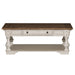 Morgan Creek Cocktail Table in Antique White - Furniture 4 Less (Jacksonville, NC)