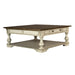 Morgan Creek Cocktail Table in Antique White - Furniture 4 Less (Jacksonville, NC)