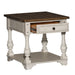 Morgan Creek End Table in Antique White - Furniture 4 Less (Jacksonville, NC)