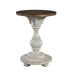 Morgan Creek Chair Side Table in Antique White - Furniture 4 Less (Jacksonville, NC)