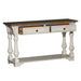 Morgan Creek Sofa Table in Antique White - Furniture 4 Less (Jacksonville, NC)