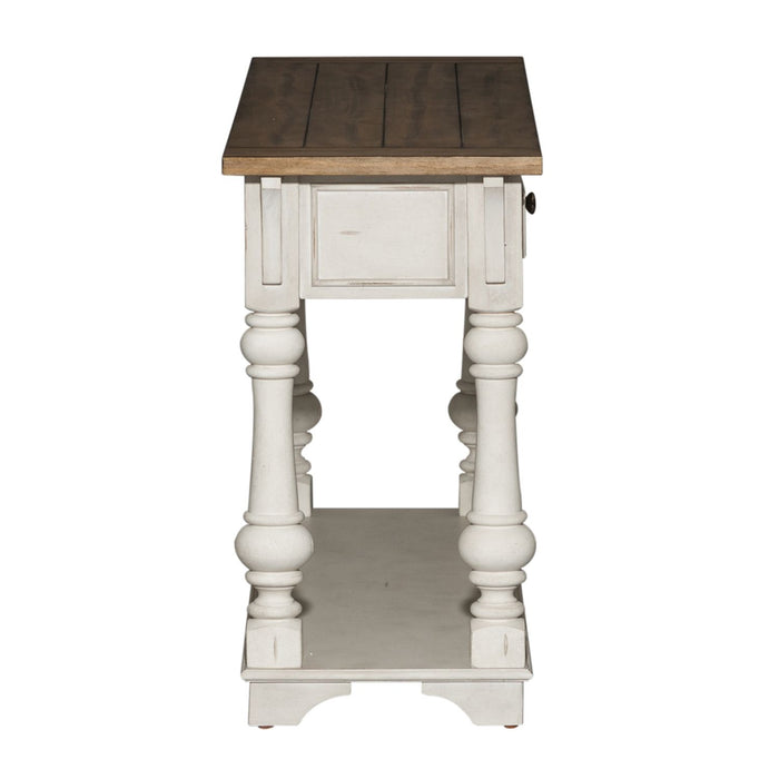 Morgan Creek Sofa Table in Antique White - Furniture 4 Less (Jacksonville, NC)