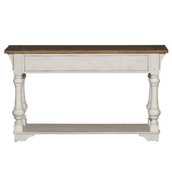 Morgan Creek Sofa Table in Antique White - Furniture 4 Less (Jacksonville, NC)