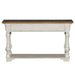 Morgan Creek Sofa Table in Antique White - Furniture 4 Less (Jacksonville, NC)