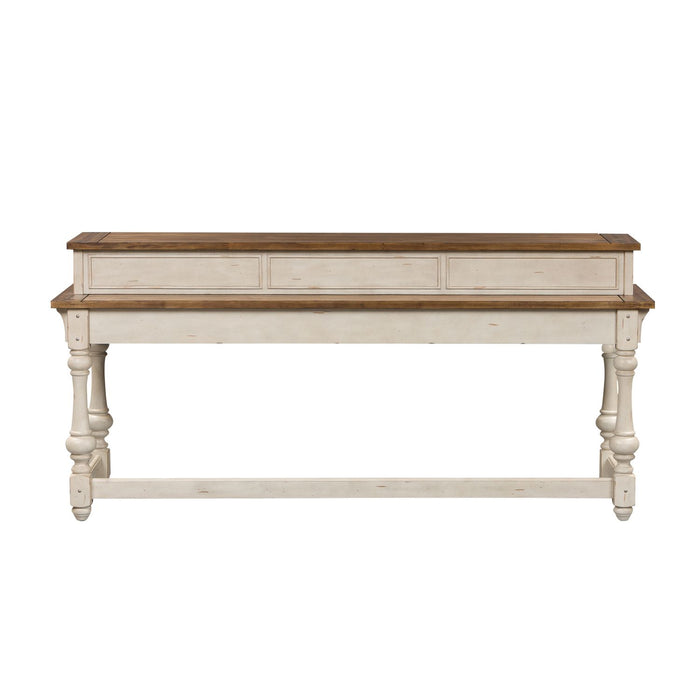 Morgan Creek Console Bar Table in Antique White - Furniture 4 Less (Jacksonville, NC)