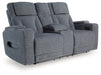 Studio Cave Power Reclining Loveseat with Console - Furniture 4 Less (Jacksonville, NC)