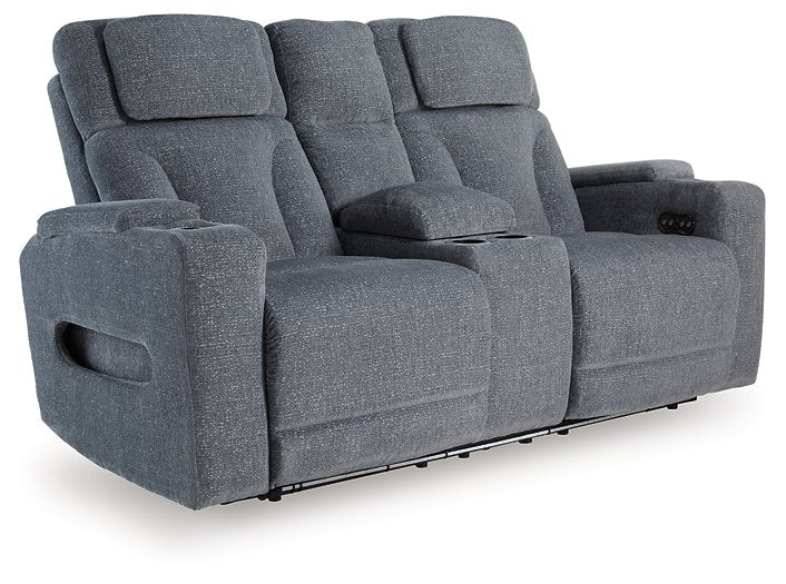 Studio Cave Power Reclining Loveseat with Console - Furniture 4 Less (Jacksonville, NC)