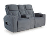 Studio Cave Power Reclining Loveseat with Console - Furniture 4 Less (Jacksonville, NC)