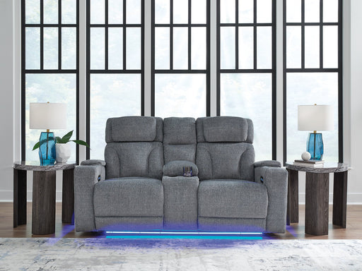 Studio Cave Power Reclining Loveseat with Console - Furniture 4 Less (Jacksonville, NC)