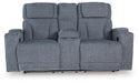Studio Cave Power Reclining Loveseat with Console - Furniture 4 Less (Jacksonville, NC)