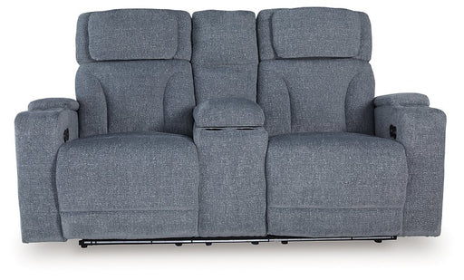 Studio Cave Power Reclining Loveseat with Console - Furniture 4 Less (Jacksonville, NC)
