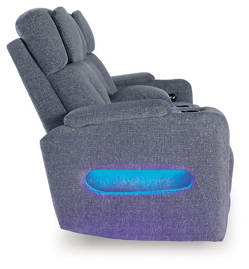 Studio Cave Power Reclining Loveseat with Console - Furniture 4 Less (Jacksonville, NC)