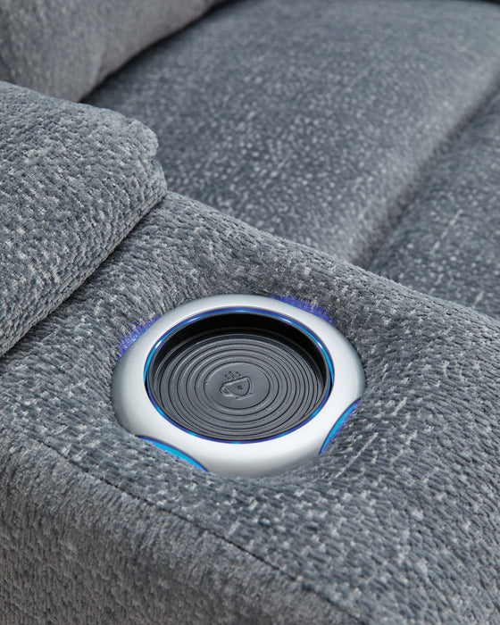 Studio Cave Power Reclining Loveseat with Console - Furniture 4 Less (Jacksonville, NC)