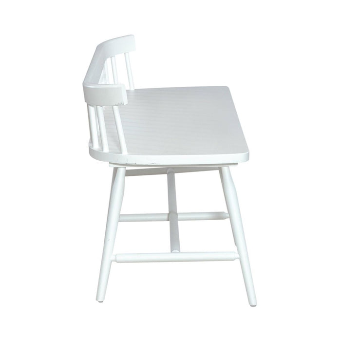 Liberty Furniture Palmetto Heights Low Back Spindle Bench in Two-Tone - Furniture 4 Less (Jacksonville, NC)