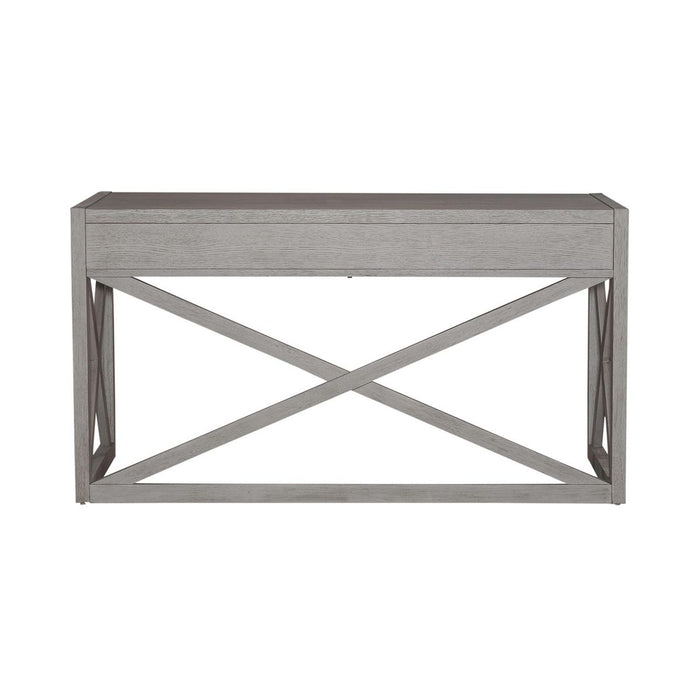 Liberty Furniture Palmetto Heights Writing Desk in Shell White/ Driftwood - Furniture 4 Less (Jacksonville, NC)