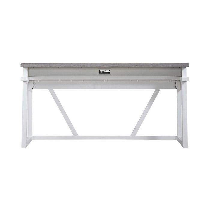 Liberty Furniture Palmetto Heights Console Bar Table in Shell White & Driftwood - Furniture 4 Less (Jacksonville, NC)