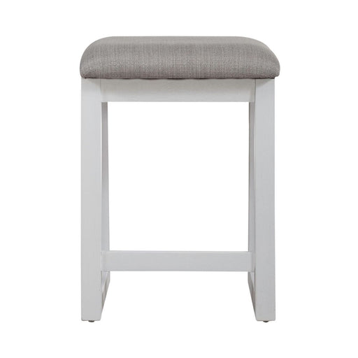 Liberty Furniture Palmetto Heights Upholstered Swivel Stool in Shell White & Driftwood - Furniture 4 Less (Jacksonville, NC)