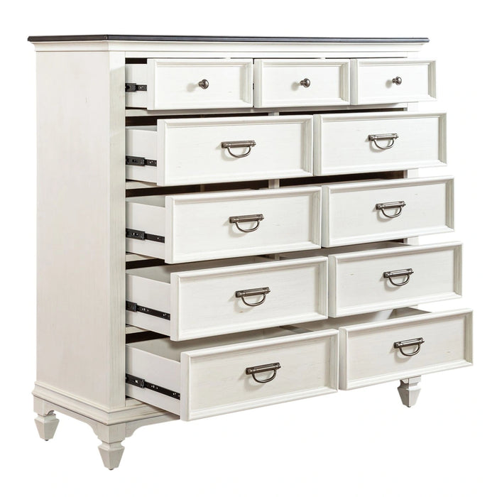 Allyson Park 11 Drawer Chesser in Wirebrushed White image