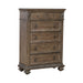Carlisle Court 5 Drawer Chest in Chestnut with Dusty Wax - Furniture 4 Less (Jacksonville, NC)