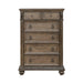 Carlisle Court 5 Drawer Chest in Chestnut with Dusty Wax - Furniture 4 Less (Jacksonville, NC)