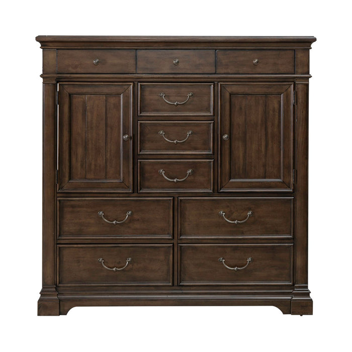 Arden Road 2 Door 10 Drawer Chest in Satin Cherry - Furniture 4 Less (Jacksonville, NC)