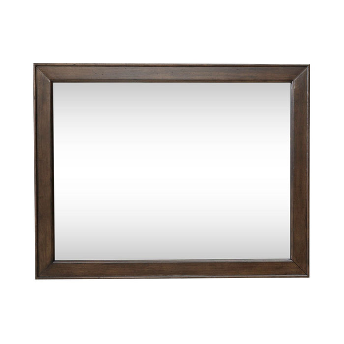Arden Road Landscape Mirror in Satin Cherry - Furniture 4 Less (Jacksonville, NC)