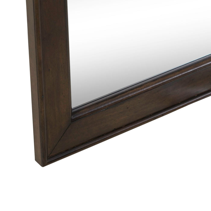 Arden Road Landscape Mirror in Satin Cherry - Furniture 4 Less (Jacksonville, NC)