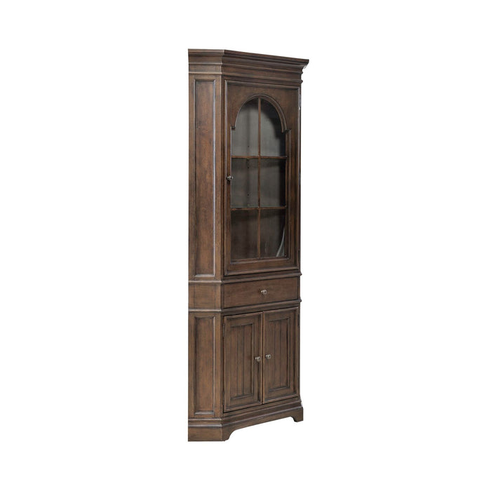 Arden Road Corner Cabinet in Satin Cherry - Furniture 4 Less (Jacksonville, NC)