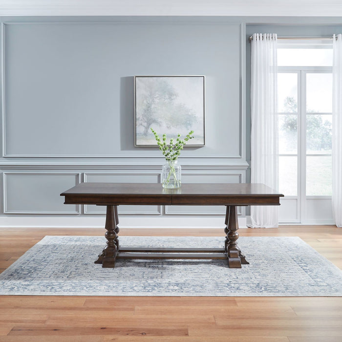 Arden Road Trestle Table Set - Furniture 4 Less (Jacksonville, NC)