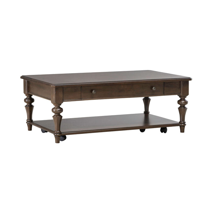 Arden Road Rectangular Cocktail Table in Satin Cherry - Furniture 4 Less (Jacksonville, NC)
