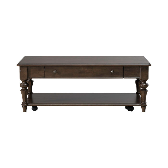 Arden Road Rectangular Cocktail Table in Satin Cherry - Furniture 4 Less (Jacksonville, NC)