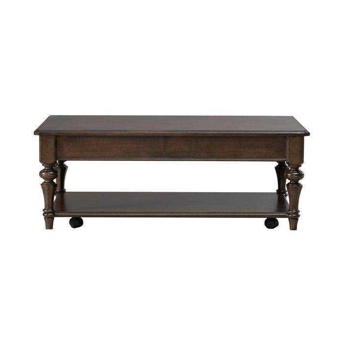 Arden Road Rectangular Cocktail Table in Satin Cherry - Furniture 4 Less (Jacksonville, NC)