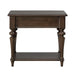 Arden Road Drawer End Table in Satin Cherry - Furniture 4 Less (Jacksonville, NC)