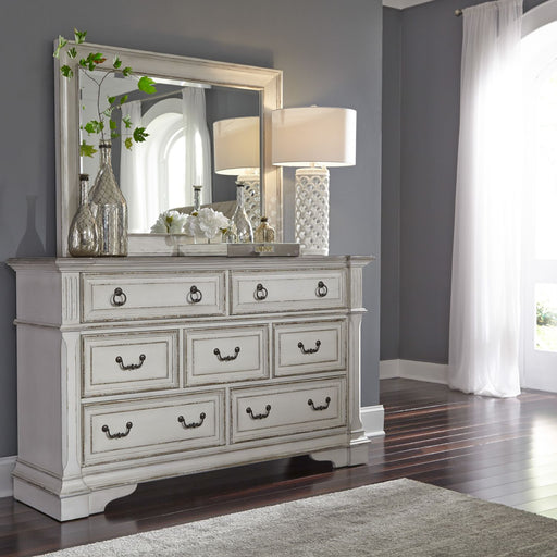 Abbey Park King California Panel Bed, Dresser & Mirror, Night Stand - Furniture 4 Less (Jacksonville, NC)