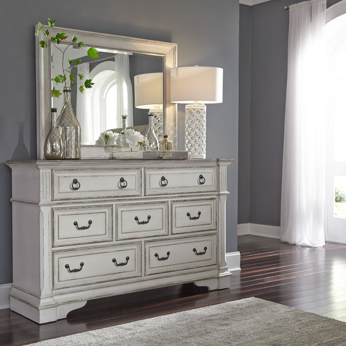 Abbey Park King California Sleigh Bed, Dresser & Mirror, Night Stand - Furniture 4 Less (Jacksonville, NC)