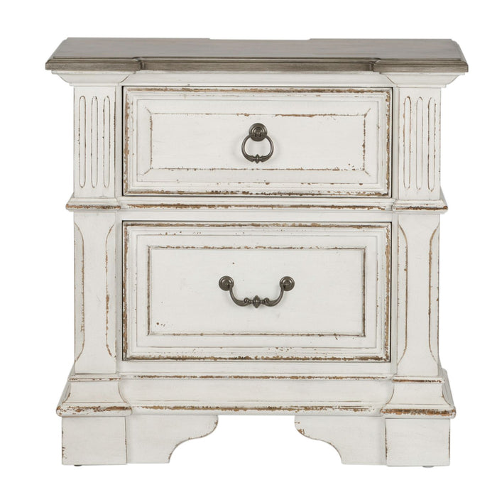 Abbey Park King California Sleigh Bed, Dresser & Mirror, Night Stand - Furniture 4 Less (Jacksonville, NC)