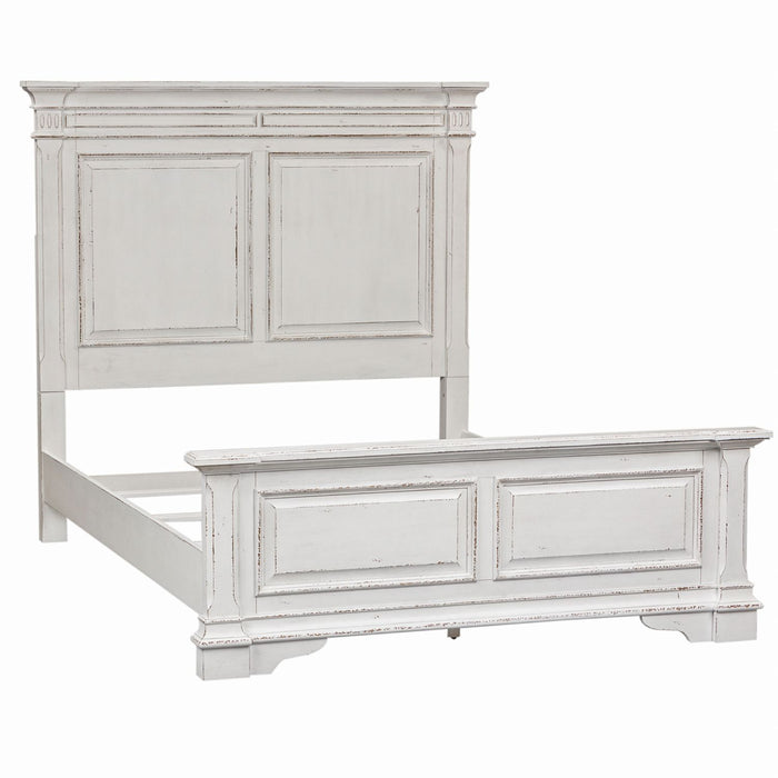 Abbey Park King Panel Bed, Dresser & Mirror - Furniture 4 Less (Jacksonville, NC)
