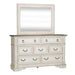 Abbey Park King Uph Sleigh Bed, Dresser & Mirror - Furniture 4 Less (Jacksonville, NC)