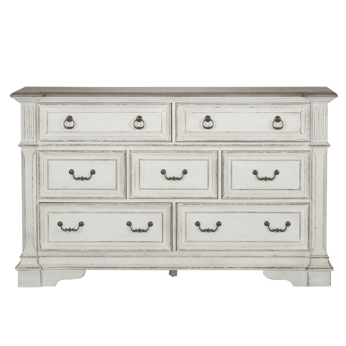Abbey Park Drawer Dresser in Antique White - Furniture 4 Less (Jacksonville, NC)