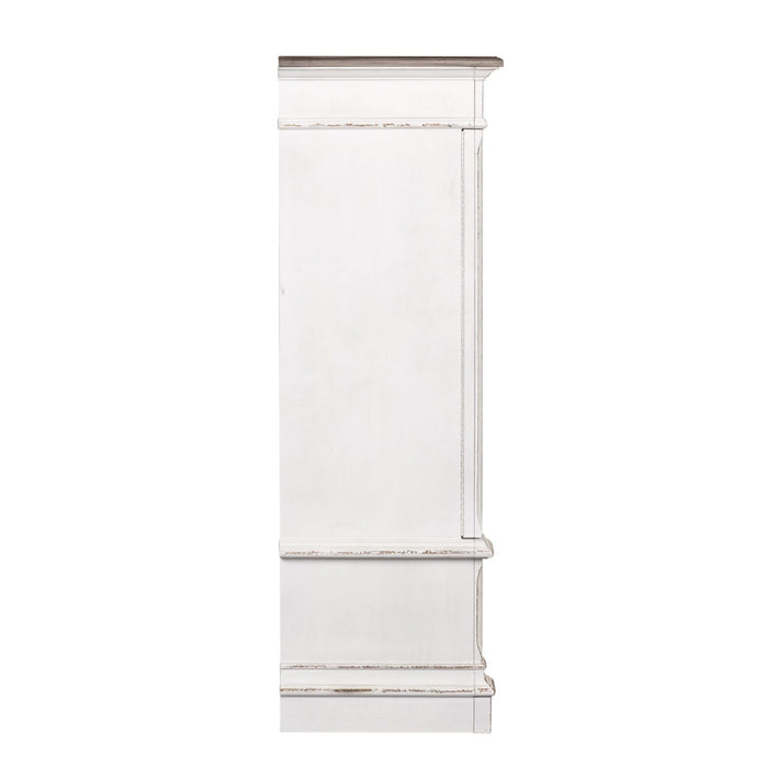 Abbey Park Mirrored Door Chest in Antique White - Furniture 4 Less (Jacksonville, NC)