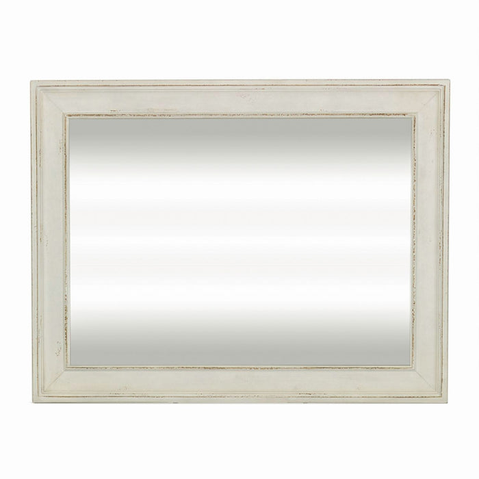 Abbey Park Mirror in Antique White - Furniture 4 Less (Jacksonville, NC)