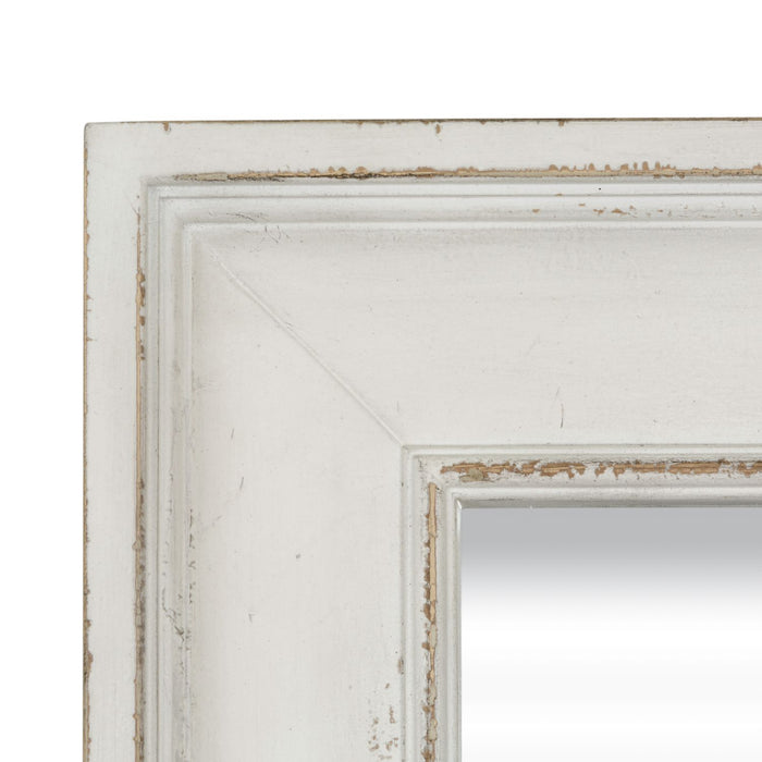 Abbey Park Mirror in Antique White - Furniture 4 Less (Jacksonville, NC)