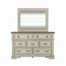 Abbey Park Mirror in Antique White - Furniture 4 Less (Jacksonville, NC)