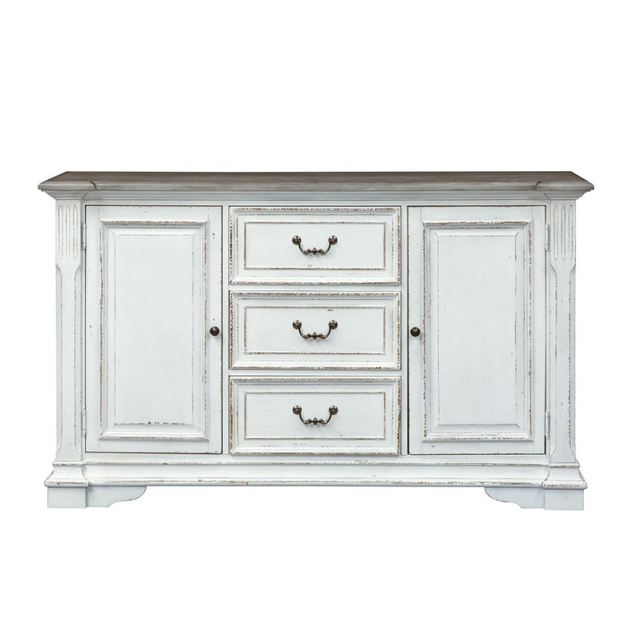 Abbey Park Buffet in Antique White - Furniture 4 Less (Jacksonville, NC)