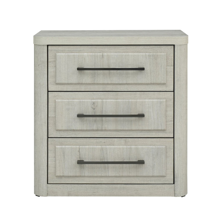 Modern Play Nightstand w/ Charging Station - Furniture 4 Less (Jacksonville, NC)
