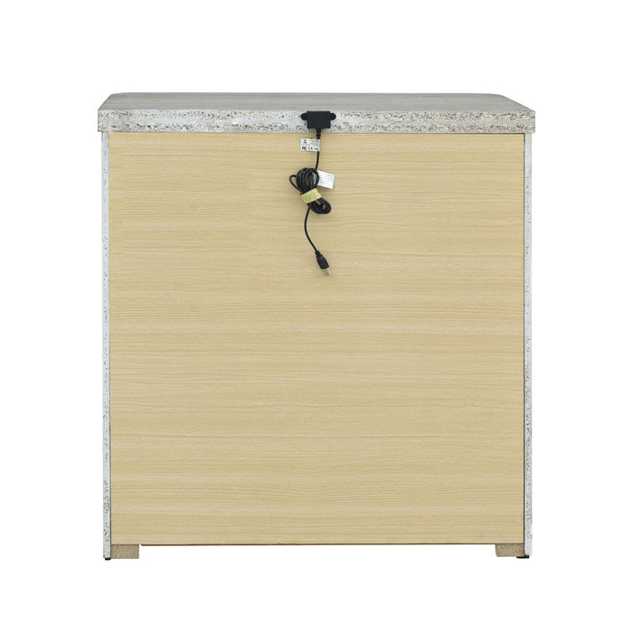 Modern Play Nightstand w/ Charging Station - Furniture 4 Less (Jacksonville, NC)